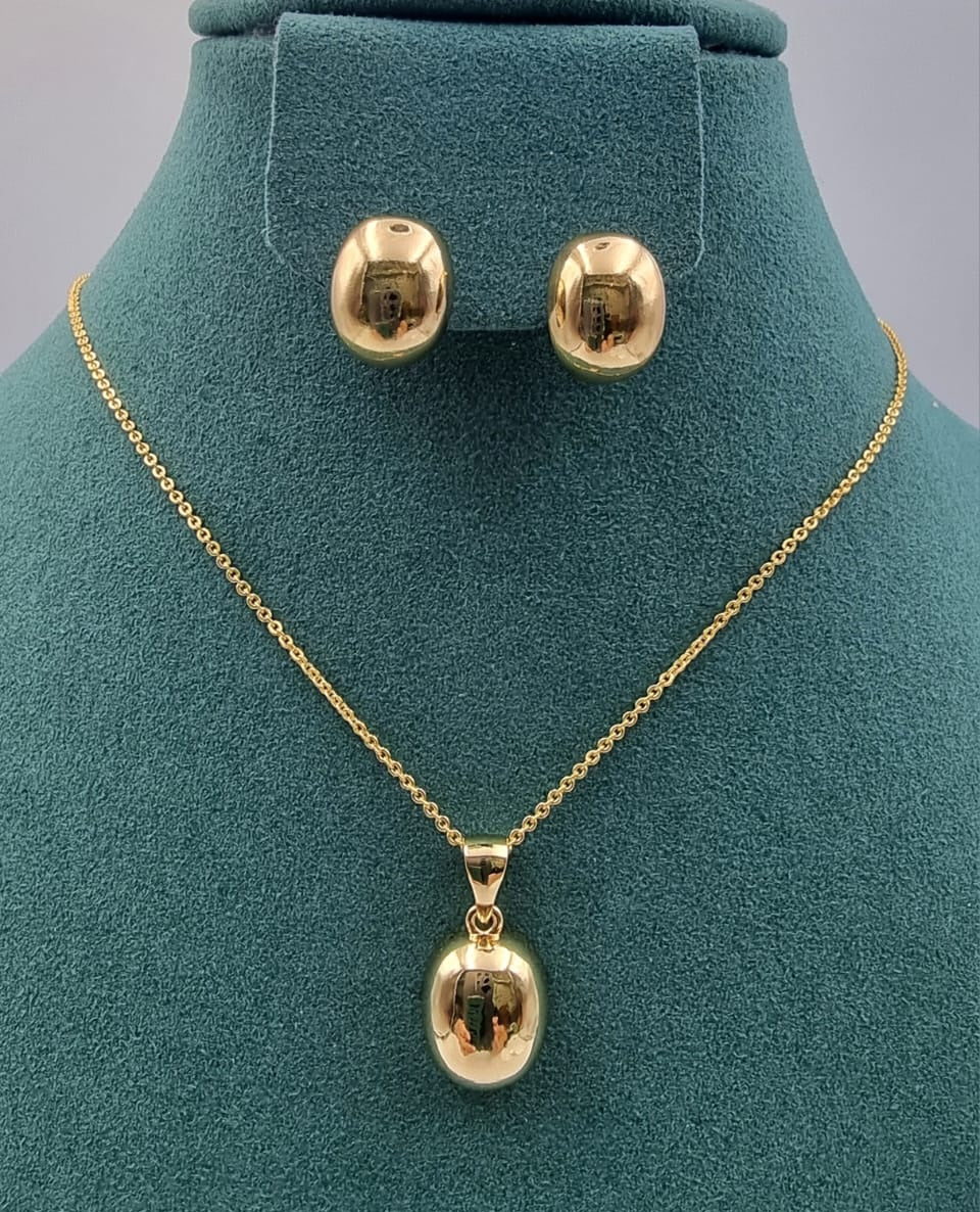 Elegant Gold Heart Jewelry Set for Women