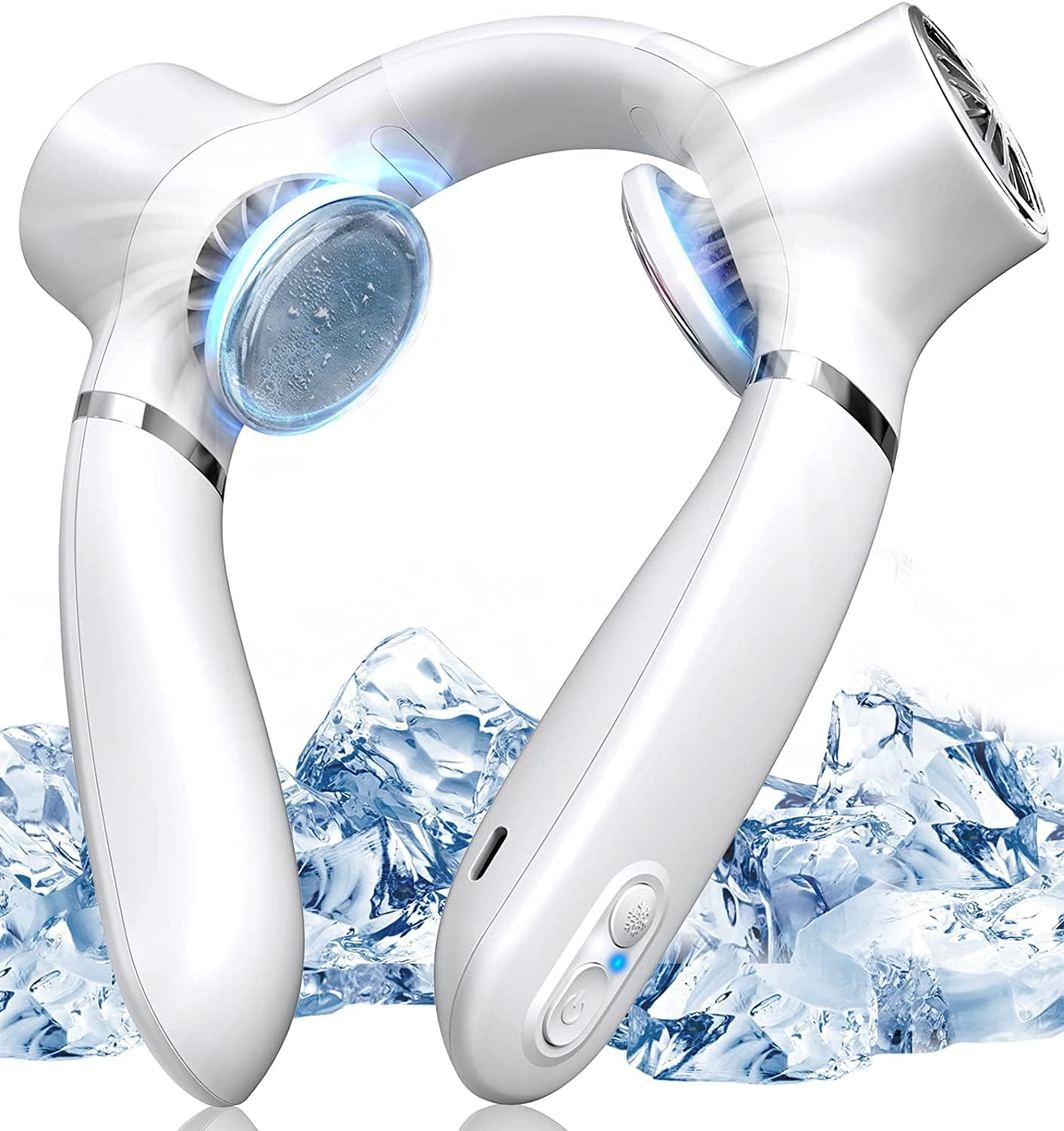 Portable USB Cooling Neck Fan – Rechargeable 3-Speed Air Conditioner for Summer
