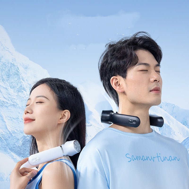 Portable USB Cooling Neck Fan – Rechargeable 3-Speed Air Conditioner for Summer