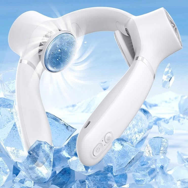 Portable USB Cooling Neck Fan – Rechargeable 3-Speed Air Conditioner for Summer