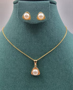 Elegant Gold Heart Jewelry Set for Women