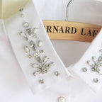Women’s Detachable Rhinestone Collar – Elegant Fake Shirt Collar for Sweaters,