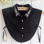 Women’s Detachable Rhinestone Collar – Elegant Fake Shirt Collar for Sweaters,
