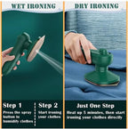Portable Mini Ironing Machine –2-in-1 Dry & Wet Iron